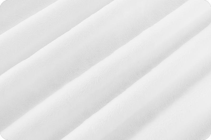 Shannon Fabrics Extra Wide 90" Solid Cuddle 3 Snow Minky Fabric (PRICE PER 1/2 YARD) - On Pins & Needles Quilting Co.