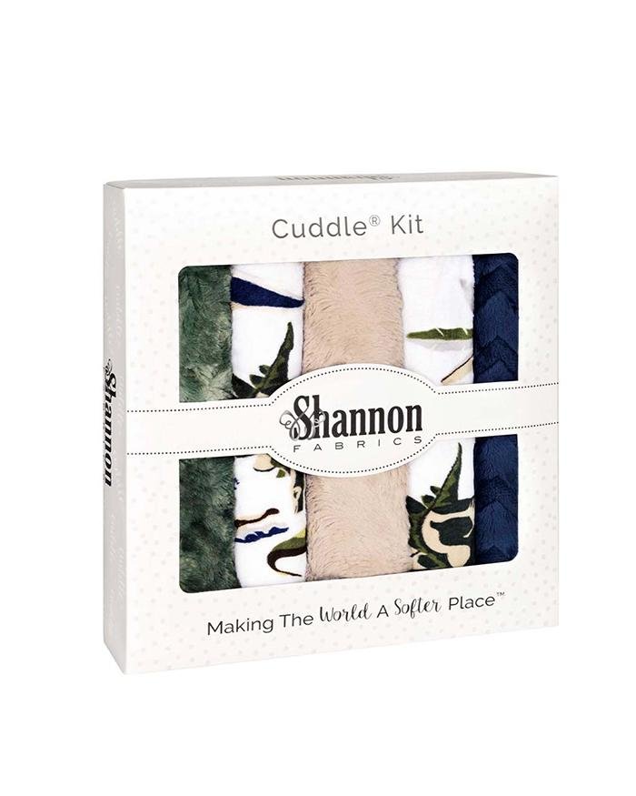 Shannon Fabrics Fabulous 5 Jurassic Cuddle Minky Blanket Kit 38"x58" - On Pins & Needles Quilting Co.