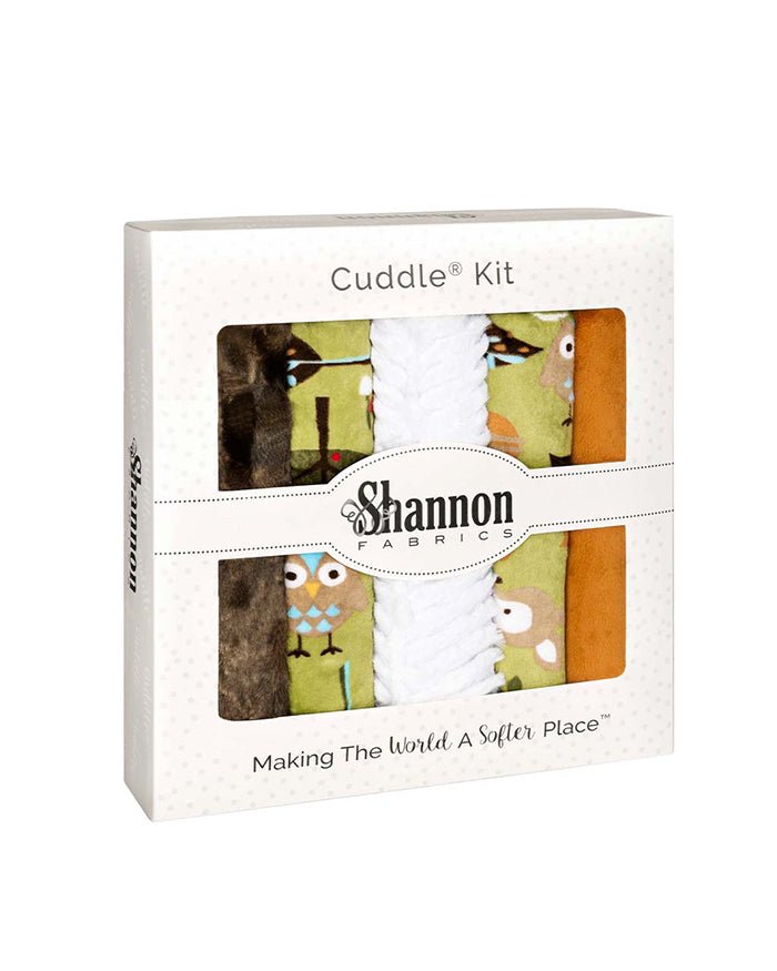 Shannon Fabrics Fabulous 5 Woodland Animals Cuddle Minky Blanket Kit 38"x58" - On Pins & Needles Quilting Co.