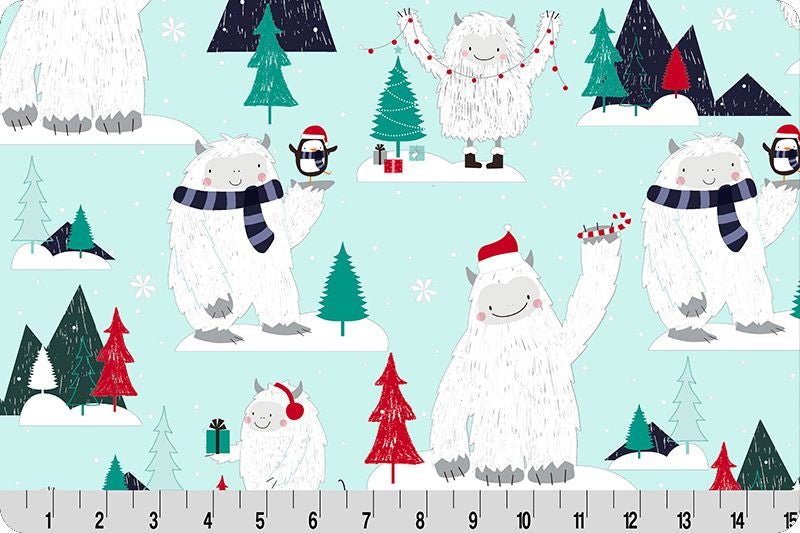 Shannon Fabrics Frost Bite Digital Cuddle Ice Minky Fabric (PRICE PER 1/2 YARD) - On Pins & Needles Quilting Co.