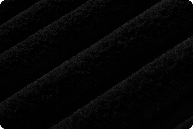 Shannon Fabrics Luxe Cuddle Bunny Black Minky Fabric - On Pins & Needles Quilting Co.