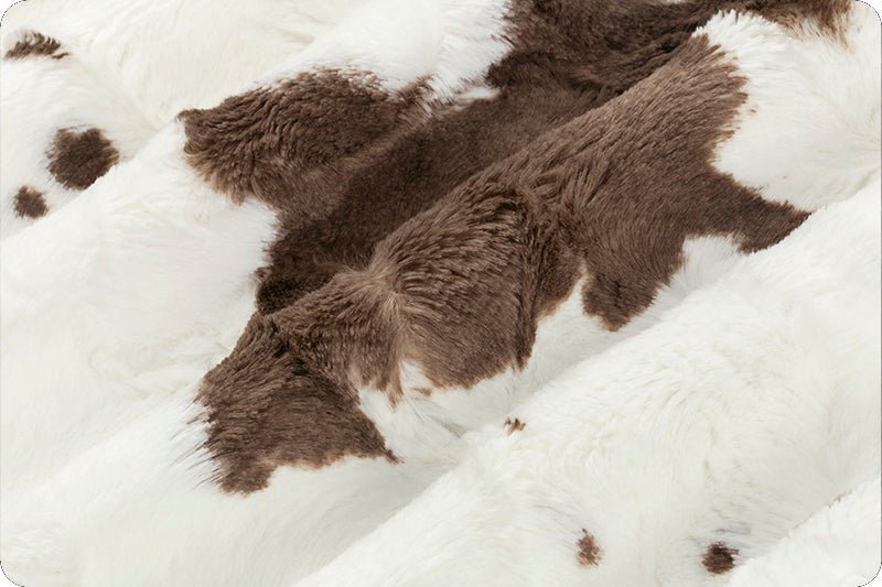 Shannon Fabrics Luxe Cuddle Calf Brownie Minky Fabric (PRICE PER 1/2 YARD) - On Pins & Needles Quilting Co.