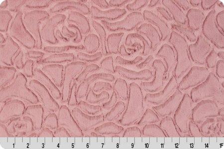 Shannon Fabrics Luxe Cuddle Demi Rose Woodrose Minky Fabric (PRICE PER 1/2 YARD) - On Pins & Needles Quilting Co.