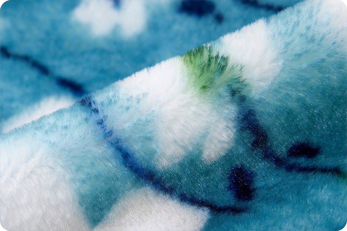 Shannon Fabrics Luxe Cuddle Seal Amelia Light Spruce Minky Fabric 1 Yard
