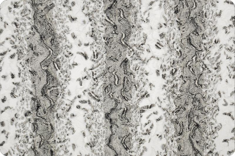 Shannon Fabrics Luxe Cuddle Snowy Owl Charcoal Minky Fabric