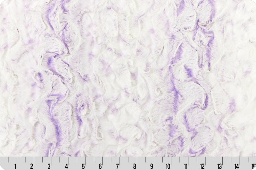 Shannon Fabrics Luxe Cuddle Snowy Owl Lavender Minky Fabric - On Pins & Needles Quilting Co.