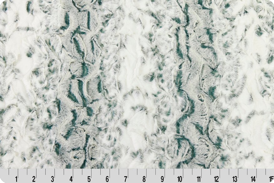 Shannon Fabrics Luxe Cuddle Snowy Owl Spruce Minky Fabric - On Pins & Needles Quilting Co.