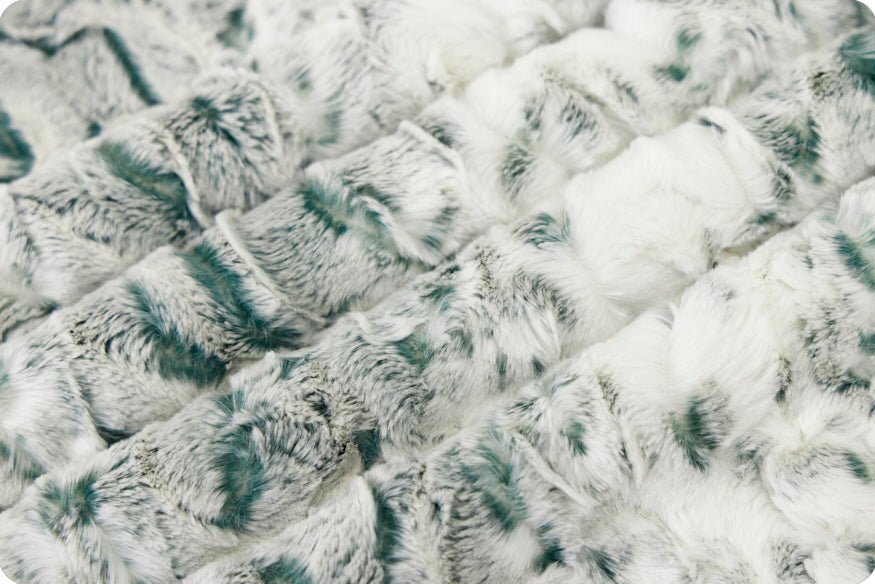 Shannon Fabrics Luxe Cuddle Snowy Owl Spruce Minky Fabric - On Pins & Needles Quilting Co.