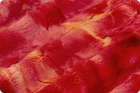 Shannon Fabrics Luxe Cuddle Sorbet Firecracker Minky Fabric (PRICE PER 1/2 YARD) - On Pins & Needles Quilting Co.