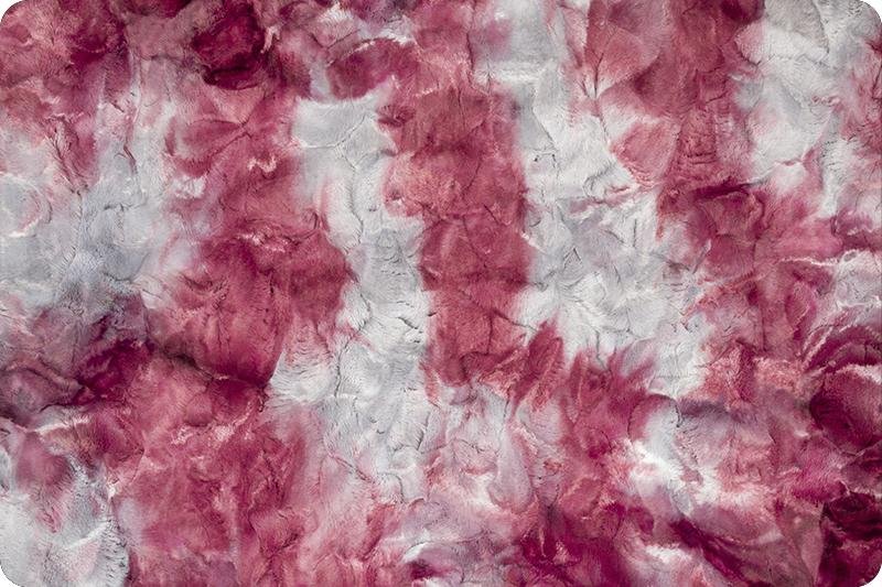 Shannon Fabrics Luxe Cuddle Sorbet Red Plum Minky Fabric (PRICE PER 1/2 YARD) - On Pins & Needles Quilting Co.