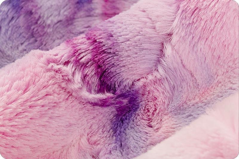 Plush Faux Fur Throw Blanket - Unicorn Pastels