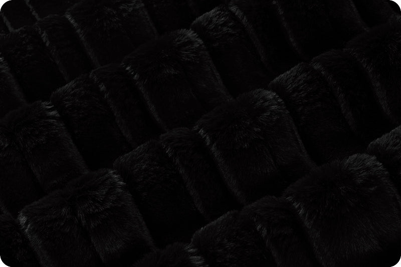 Shannon Fabrics Luxe Cuddle Vienna Black Minky Fabric (PRICE PER 1/2 YARD) - On Pins & Needles Quilting Co.