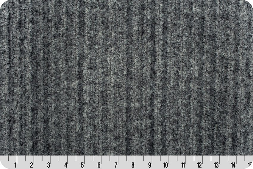 Shannon Fabrics Luxe Cuddle Weave Silver Minky Fabric - On Pins & Needles Quilting Co.
