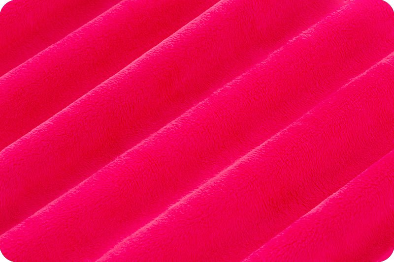 Shannon Fabrics Solid Cuddle 3 Fuchsia Minky Fabric - On Pins & Needles Quilting Co.