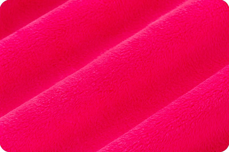 Shannon Fabrics Solid Cuddle 3 Fuchsia Minky Fabric - On Pins & Needles Quilting Co.