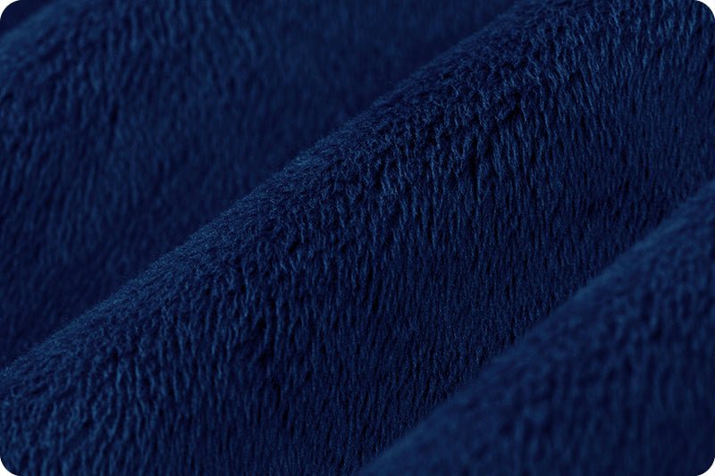 Shannon Fabrics Solid Cuddle 3 Midnight Blue Minky Fabric - On Pins & Needles Quilting Co.