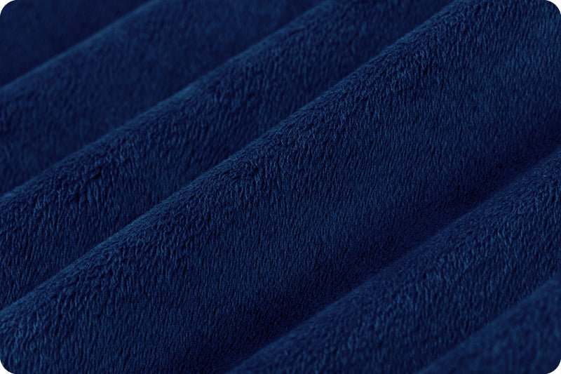 Shannon Fabrics Solid Cuddle 3 Midnight Blue Minky Fabric - On Pins & Needles Quilting Co.