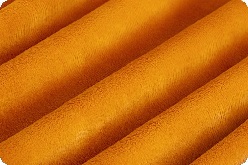 Shannon Fabrics Solid Cuddle 3 Pumpkin Minky Fabric (PRICE PER 1/2 YARD) - On Pins & Needles Quilting Co.
