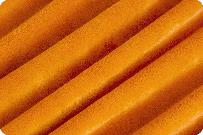 Shannon Fabrics Solid Cuddle 3 Pumpkin Minky Fabric (PRICE PER 1/2 YARD) - On Pins & Needles Quilting Co.