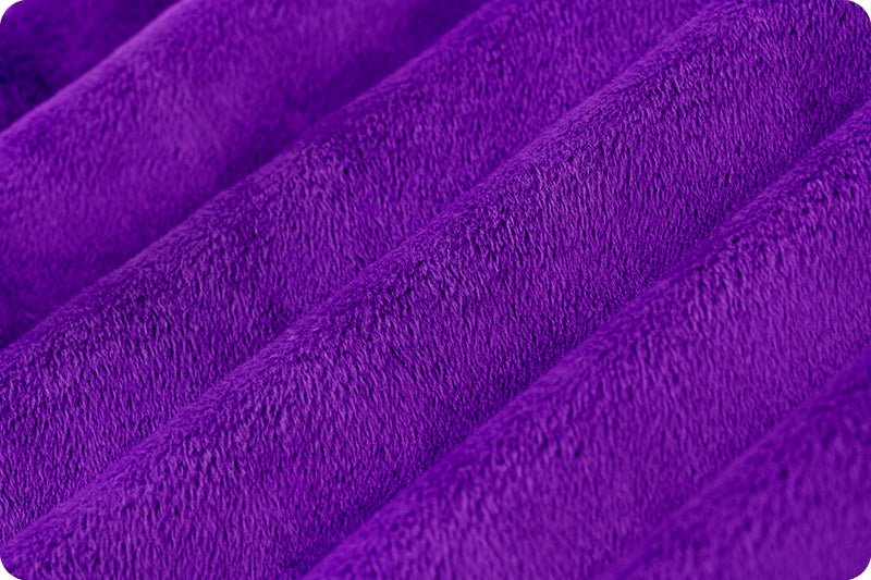 Shannon Fabrics Solid Cuddle 3 Purple Minky Fabric - On Pins & Needles Quilting Co.