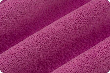 Shannon Fabrics Solid Cuddle 3 Raspberry Minky Fabric (PRICE PER 1/2 YARD) - On Pins & Needles Quilting Co.