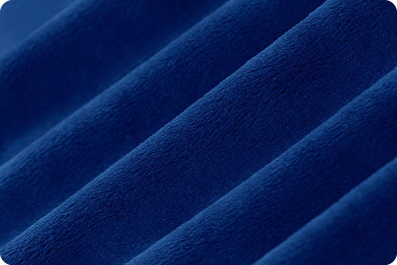 Shannon Fabrics Solid Cuddle 3 Royal Blue Minky Fabric - On Pins & Needles Quilting Co.