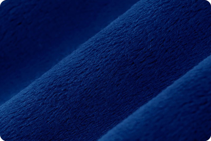 Shannon Fabrics Solid Cuddle 3 Royal Blue Minky Fabric - On Pins & Needles Quilting Co.