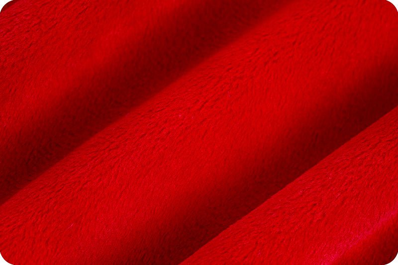 Shannon Fabrics Solid Cuddle 3 Scarlet Minky Fabric - On Pins & Needles Quilting Co.