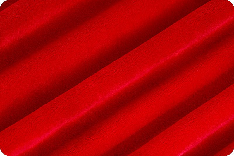 Shannon Fabrics Solid Cuddle 3 Scarlet Minky Fabric - On Pins & Needles Quilting Co.