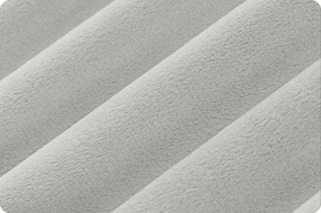 Shannon Fabrics Solid Cuddle 3 Silver Minky Fabric (PRICE PER 1/2 YARD) - On Pins & Needles Quilting Co.