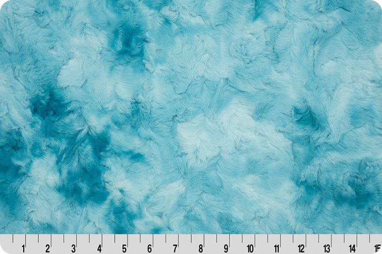 Shannon Luxe Cuddle Galaxy Aqua Sea Minky Fabric (PRICE PER 1/2 YARD) - On Pins & Needles Quilting Co.