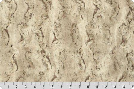 Shannon Luxe Cuddle Wild Rabbit Sand/Shell Minky Fabric (PRICE PER 1/2 YARD) - On Pins & Needles Quilting Co.